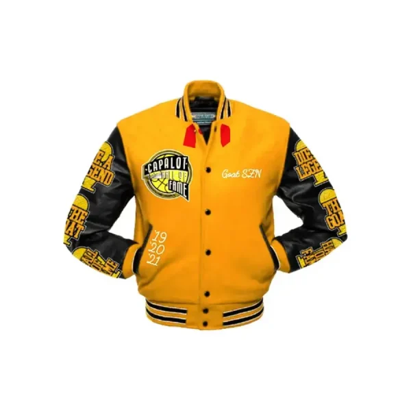 Polo G Hall of Fame Yellow Varsity Jacket