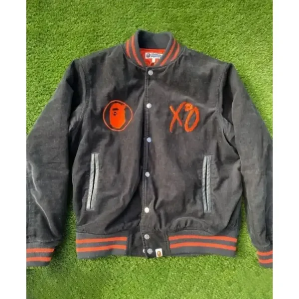 The Weeknd XO Grey Varsity Jacket Replica