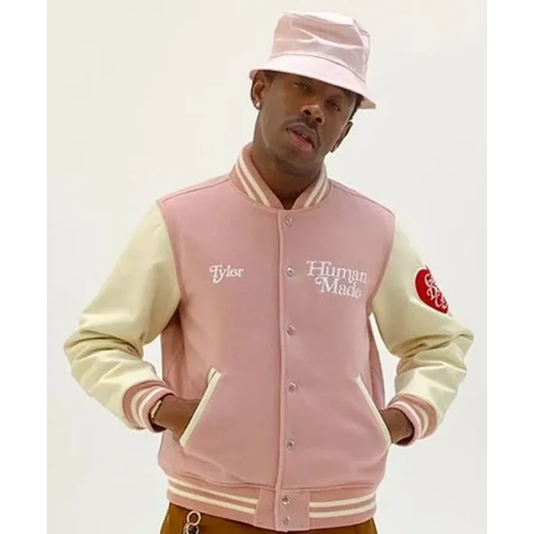 Tyler The Creator Pink Varsity Jacket