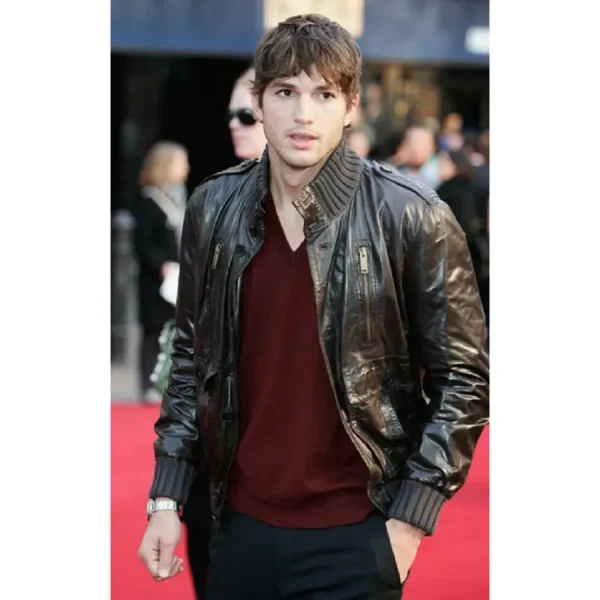 Ashton Kutcher Leather Jacket