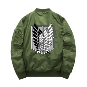 Attack On Titan Survey Corps Green MA-1 Bomber Jacket