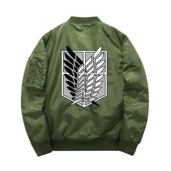 Attack On Titan Survey Corps Green MA 1 Jacket