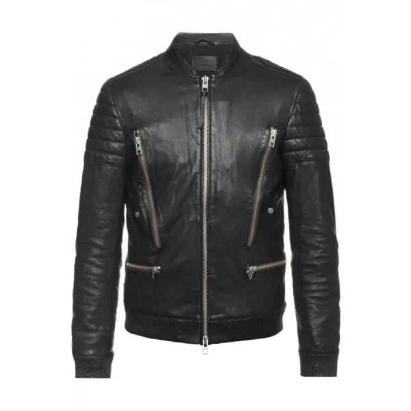 Chicago P D Kenny Rixton Black Leather Jacket