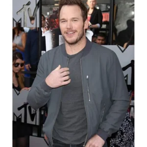 Chris Pratt Jurassic World Grey Jacket