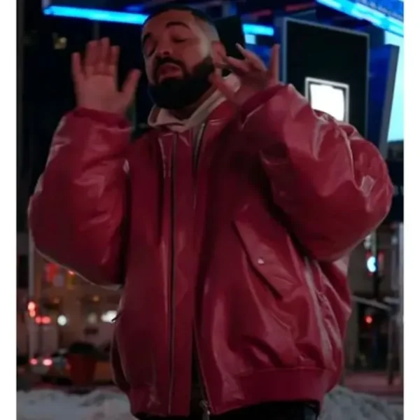 Drake Pink Bomber Jacket