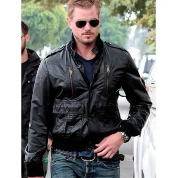 Greys Anatomy Mark Sloan Black Leather Jacket
