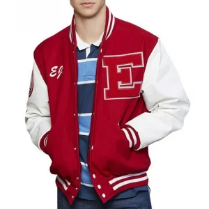 High School Musical EJ Red and White Varsity Jacket