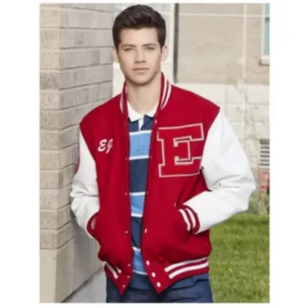 High School Musical EJ Red and White Varsity Jacket