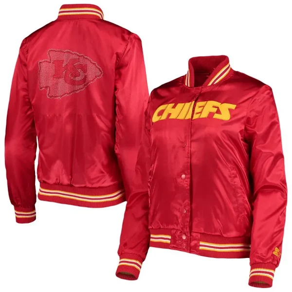 Jamaal Charles Chiefs Satin Varsity Jacket