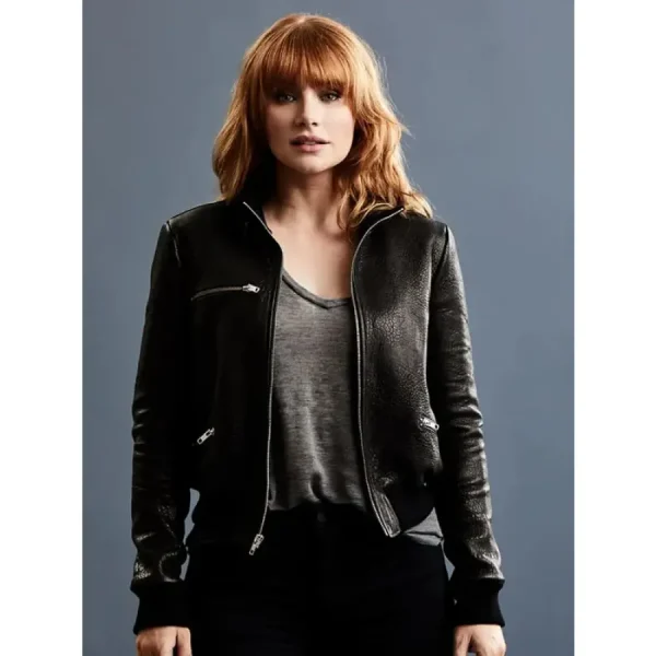 Jurassic World 3 Claire Dearing Leather Bomber Jacket