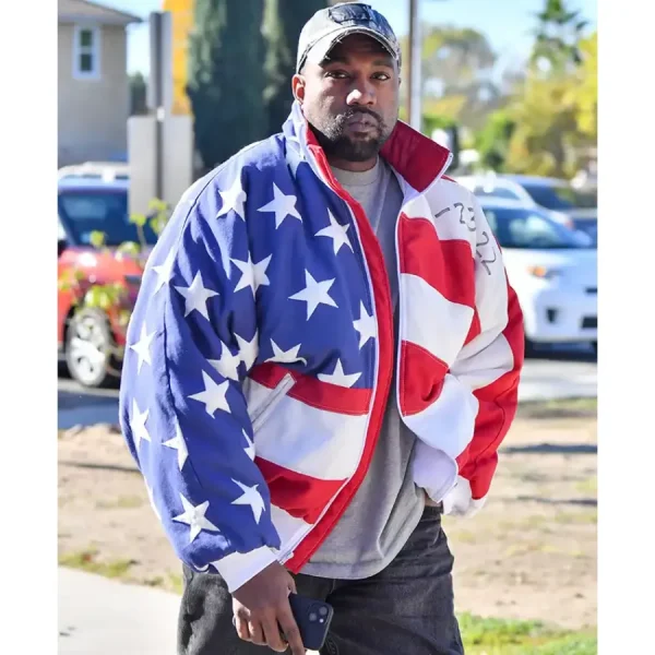 Kanye West American Flag Jacket