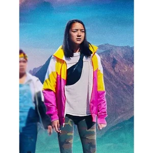 Slash Back Leena Color Block Bomber Jacket